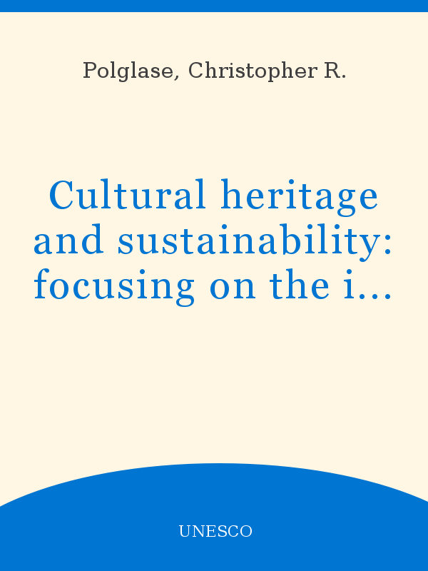 600px x 800px - Cultural heritage and sustainability: focusing on the implementation phase  of major projects