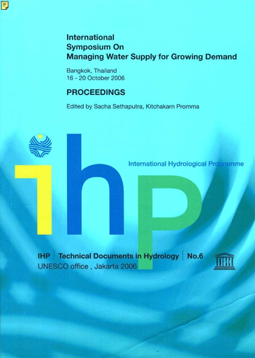 International Symposium on Managing Water Supply for Growing