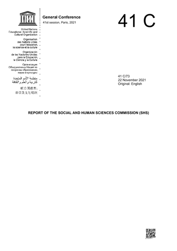 Report of the Social and Human Sciences Commission (SHS)