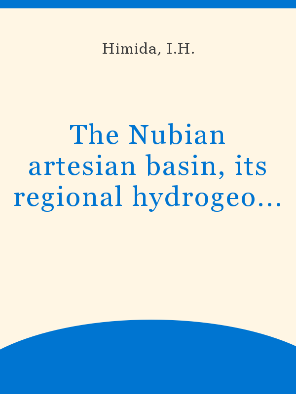 The Nubian artesian basin, its regional hydrogeological aspects