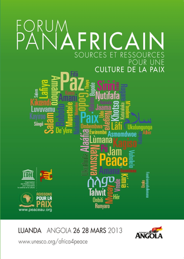 Forum Panafricain Sources Et Ressources Pour Une Culture De La Paix