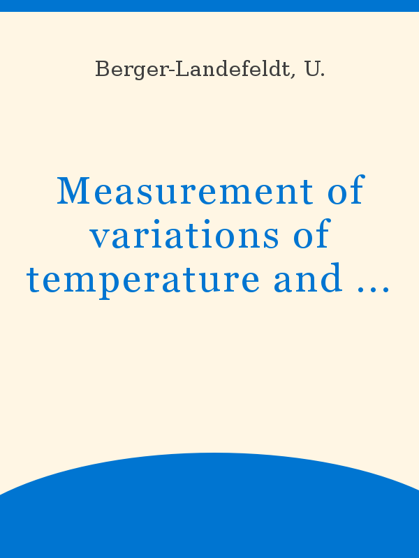 Measurement of variations of temperature and vapour pressure caused by  turbulence