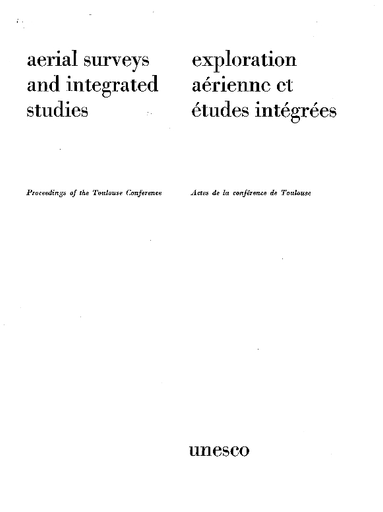 Aerial Surveys And Integrated Studies Proceedings Of The Toulouse