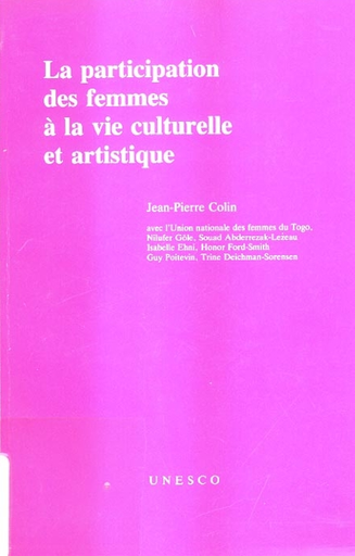 La Participation Des Femmes A La Vie Culturelle Et Artistique Unesco Digital Library