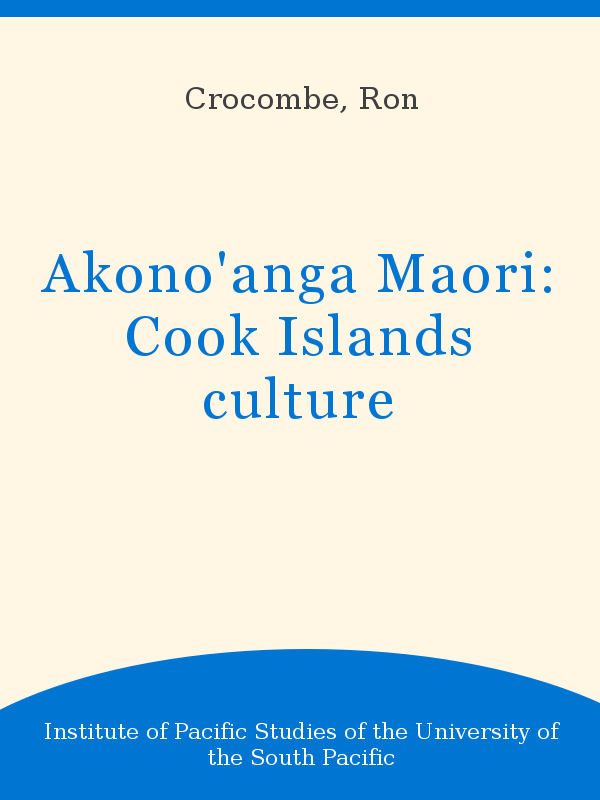 Akono'anga Maori: Cook Islands culture