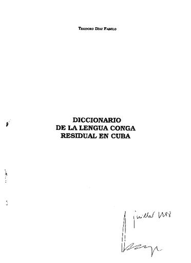 diccionario de la lengua conga residual en cuba unesco digital library diccionario de la lengua conga residual