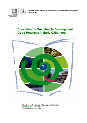 Education For Sustainable Development Good Practices In Early