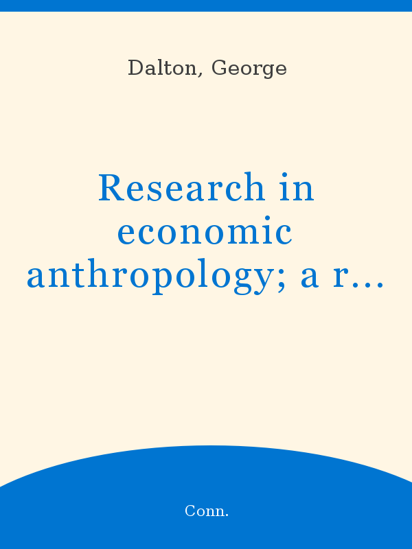 economic anthropology phd