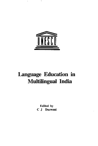 Language Education In Multilingual India