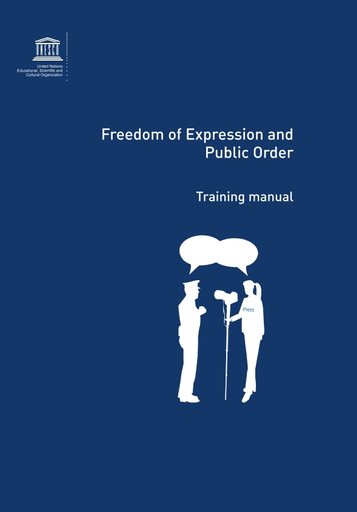 357px x 512px - Freedom of expression and public order: training manual