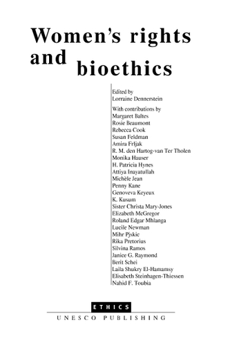 330px x 512px - Women's rights and bioethics