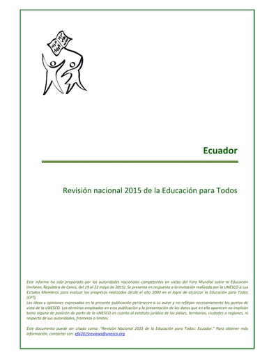 Avances Realizados Por El Ministerio De Educacion Del Ecuador Para