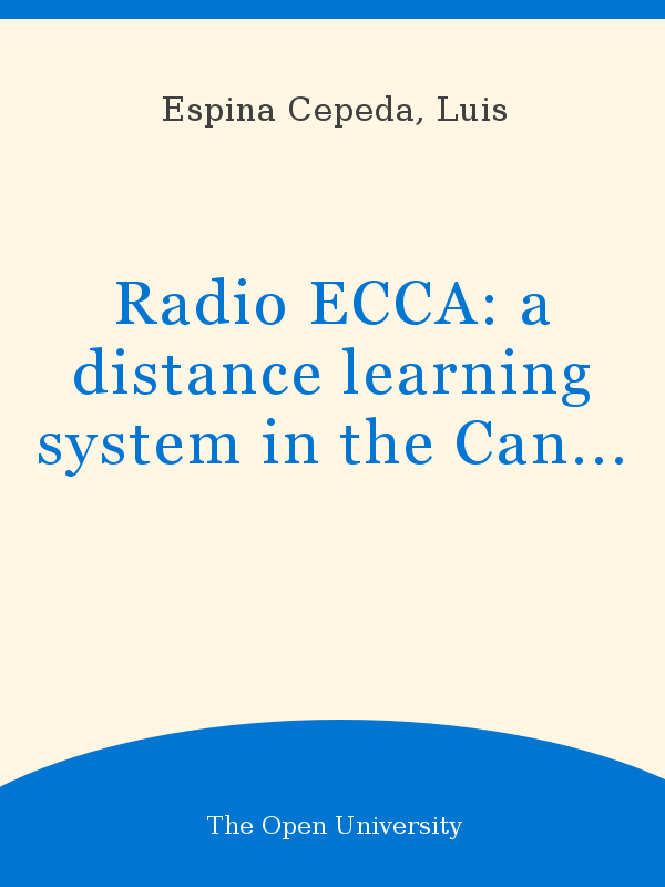 Radio ECCA: a distance learning system in the Canary Islands
