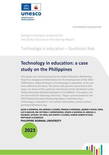 articles about technology in education in the philippines