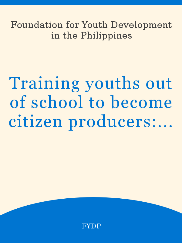 thesis about out of school youth philippines pdf