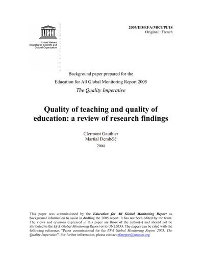 research findings in education