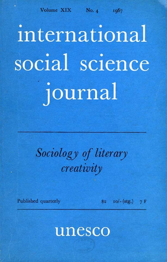 The Sociology of literature: status and problems of method