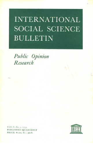 A Short bibliography on public opinion, 1945-53