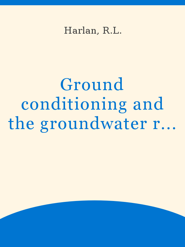 Ground Conditioning And The Groundwater Response To Surface Freezing