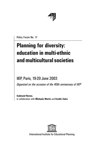 362px x 512px - Planning for diversity: education in multi-ethnic and multicultural  societies