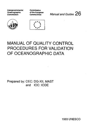 https://unesdoc.unesco.org/in/rest/Thumb/image?id=p%3A%3Ausmarcdef_0000138825&author=Intergovernmental+Oceanographic+Commission&title=Manual+of+quality+control+procedures+for+validation+of+oceanographic+data&year=1993&TypeOfDocument=UnescoPhysicalDocument&mat=PGD&ct=true&size=512&isPhysical=1
