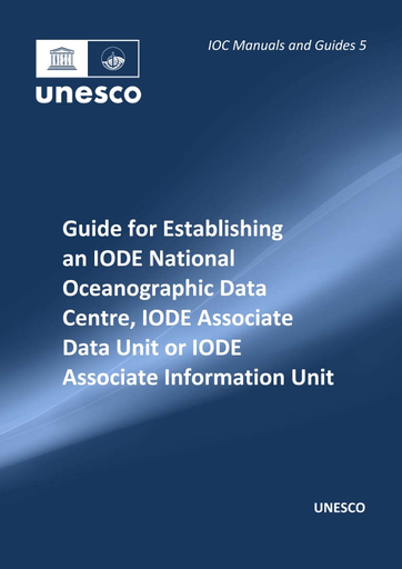 Inventories of data sources available from IODE - GEO Blue Planet