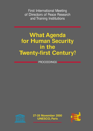 What agenda for human security in the twenty-first century?