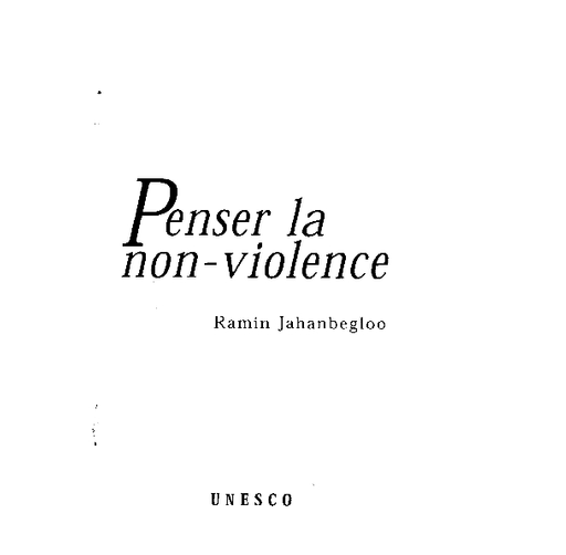 Penser La Non Violence Unesco Digital Library