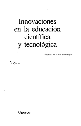 Innovaciones en la educación en ciencias y tecnología, v. 1