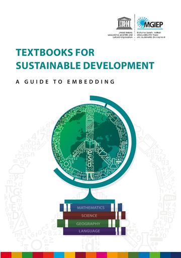 Textbooks For Sustainable Development A Guide To Embedding