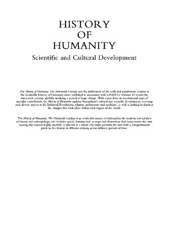 History of humanity: scientific and cultural development, v. VI