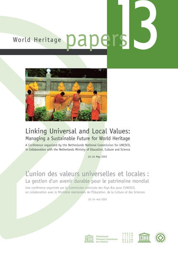 Linking universal and local values: managing a sustainable future for world  heritage