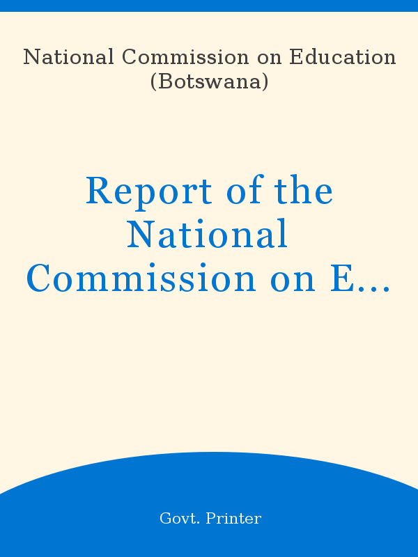 commission on education report