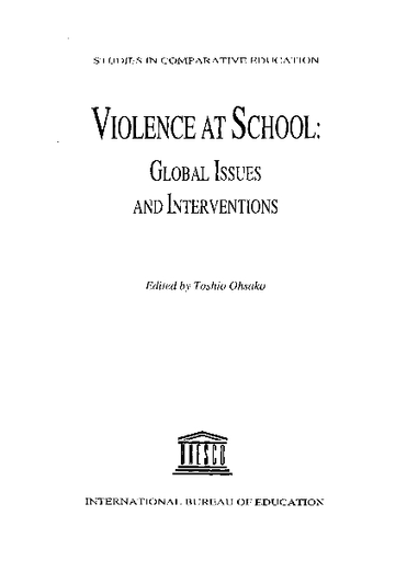 371px x 512px - Tackling school violence worldwide: a comparative perspective of basic  issues and challenges
