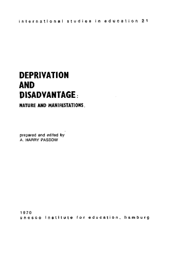 Deprivation nature and manifestations