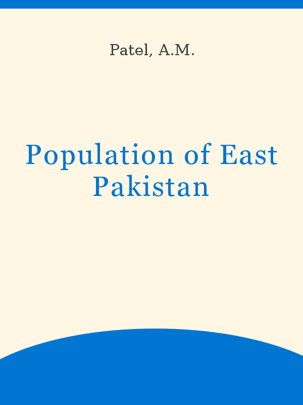 Population of East Pakistan