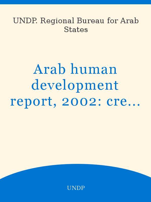 arab human development report research paper
