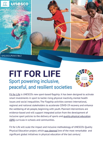 Fit for Life: sport powering inclusive, peaceful, and resilient societies
