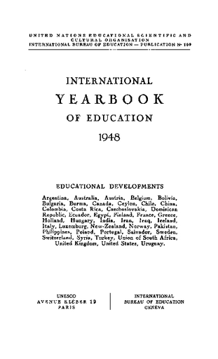 International Yearbook Of Education V 10 1948 Unesco Digital