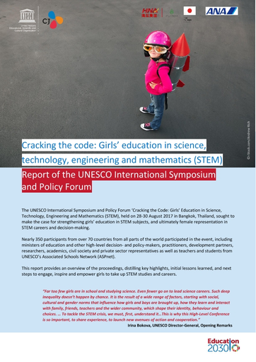 Cracking the code: girls' and women's education in science, technology,  engineering and mathematics (STEM)