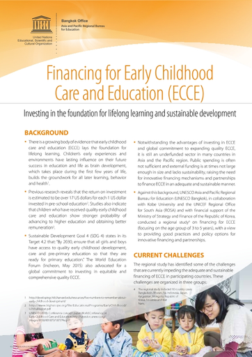 Financing For Early Childhood Care And Education Ecce Investing