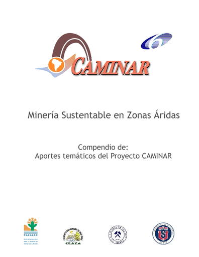 Mineria Sustentable En Zonas Aridas Compendio De Aportes