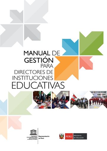 Manual de gestión para directores de instituciones educativas