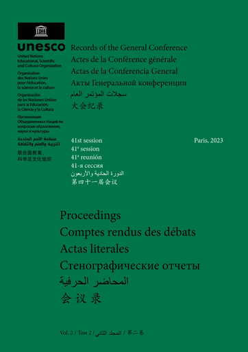 Proceedings of the 41st session of the General Conference
