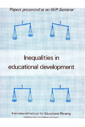 Inequalities In Educational Development Papers Presented At An