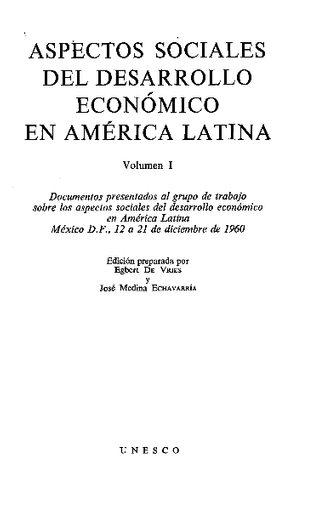 Aspectos Sociales Del Desarrollo Economico En America Latina