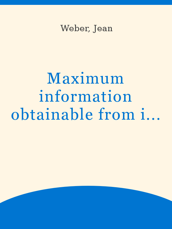 Maximum Information Obtainable From Inadequate Design Data From