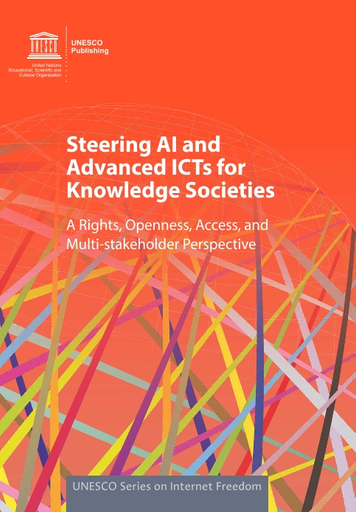 Image?id=p  Usmarcdef 0000372132&isbn=9789231003639&author=Xianhong Hu&title=Steering AI And Advanced ICTs For Knowledge Societies  A Rights%2C Openness%2C Access%2C And Multi Stakeholder Perspective&year=2019&publisher=UNESCO&TypeOfDocument=UnescoPhysicalDocument&mat=BKS&ct=true&size=512&isPhysical=1