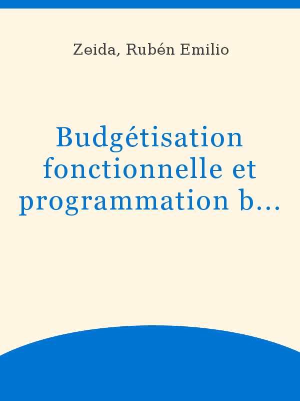 Budgetisation Fonctionnelle Et Programmation Budgetaire Des Activites Scientifiques Et Technologiques Senegal Mission 2 22 Octobre 1977