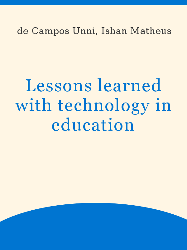 Lessons Learned With Technology In Education Unesco Digital Library - ads dont seem to work properly website bugs roblox developer forum